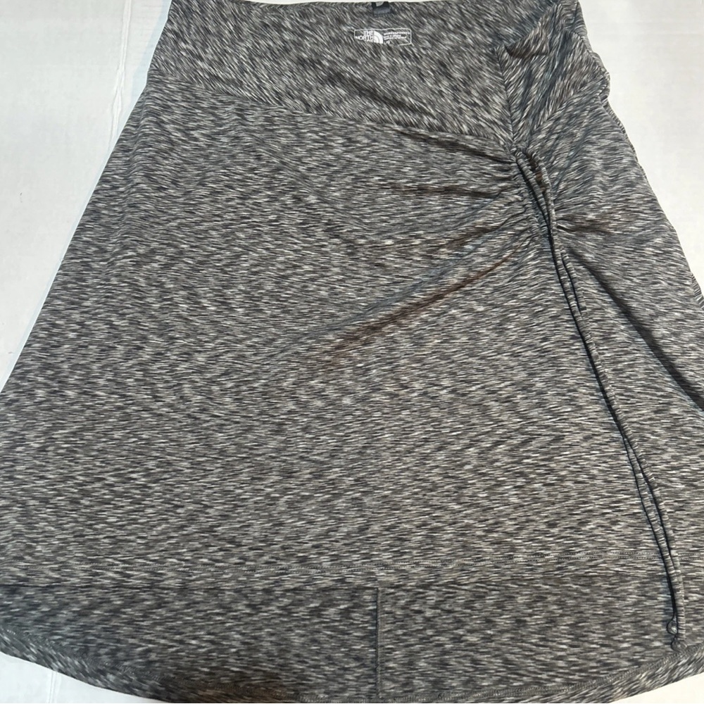 The North Face Cypress Skirt Pache Gray Women's High-Low Heathered Skirt Large - Picture 2 of 4